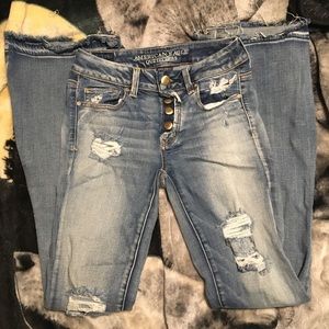 American Eagle Boho Artist flare jeans